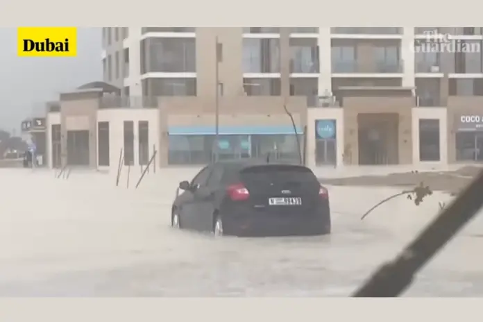 mudancas-climaticas:-nos-emirados-arabes,-dois-anos-de-chuvas-caem-em-menos-de-24-horas