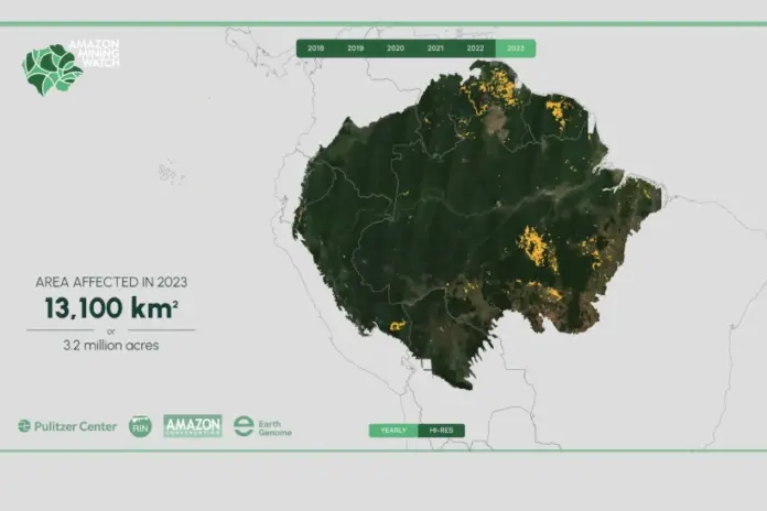 areas-de-garimpo-dobraram-nos-paises-da-amazonia-entre-2019-e-2023