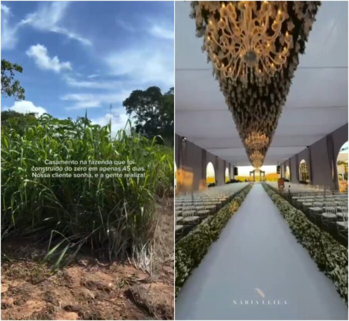 video-mostra-construcao-da-estrutura-do-casamento-de-r$-4-milhoes-organizado-em-dois-meses: