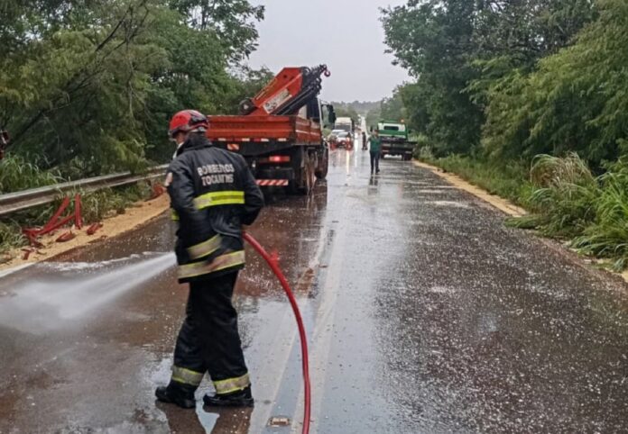 motorista-morre-em-acidente-apos-carreta-desviar-de-animais-soltos-em-pista,-diz-pm