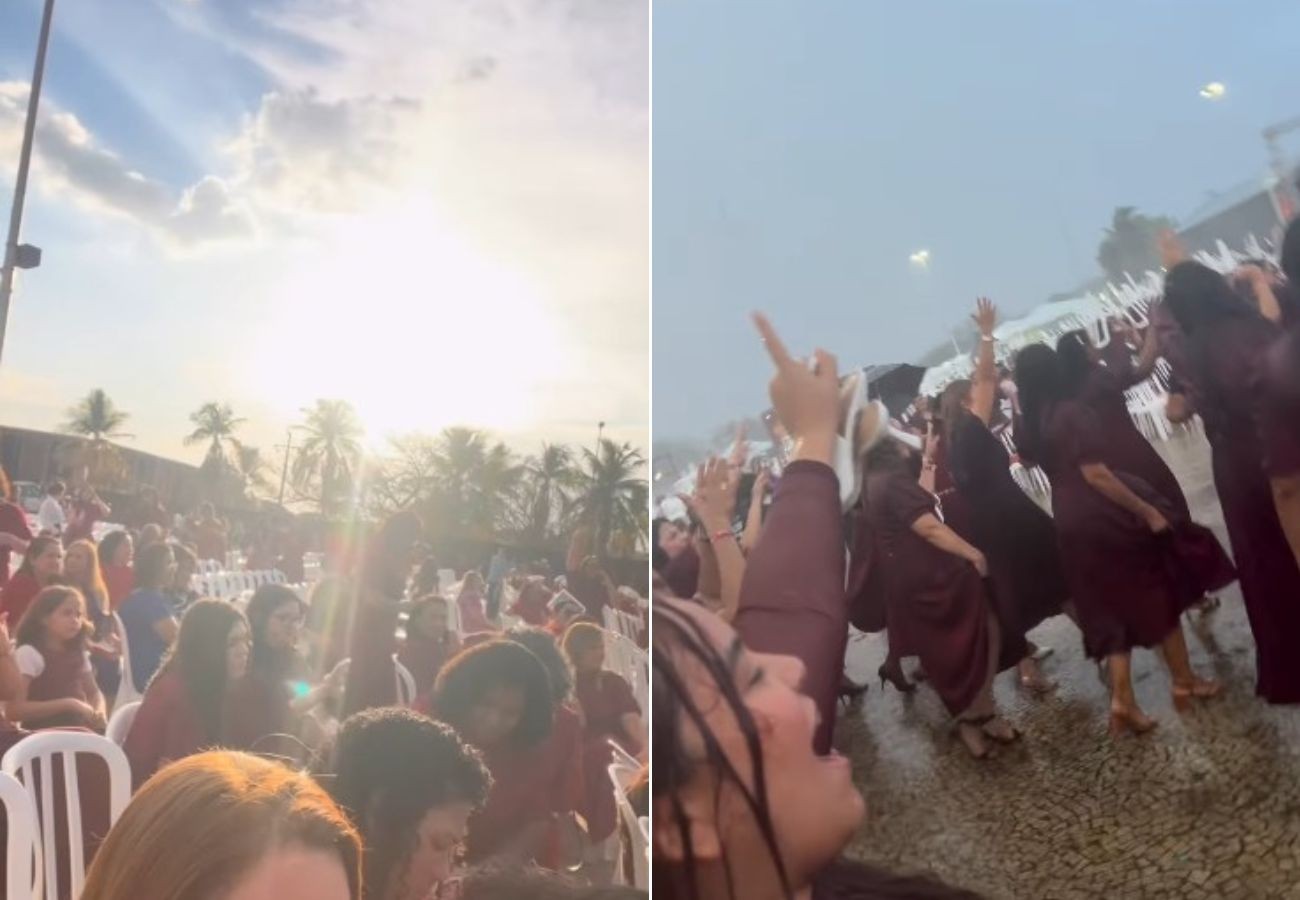 Temporal em Palmas: fiéis trocam abrigo por louvor na chuva; VÍDEO temporal-em-palmas:-fieis-trocam-abrigo-por-louvor-na-chuva;-video