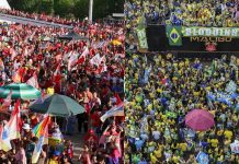 Em Brasília, atos por Lula e Flávio ficam a 2 km de distância em-brasilia,-atos-por-lula-e-flavio-ficam-a-2-km-de-distancia
