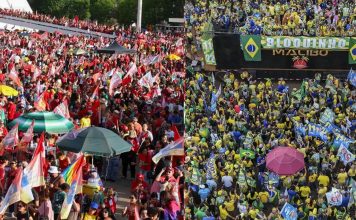 Em Brasília, atos por Lula e Flávio ficam a 2 km de distância em-brasilia,-atos-por-lula-e-flavio-ficam-a-2-km-de-distancia