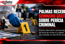 Palmas recebe seminário gratuito sobre preservação de locais de crime e cadeia de custódia no dia 29 de outubro